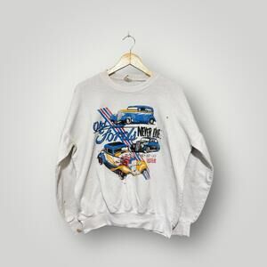 Vintage 80s Ford Racing Sweatshirt USA Made Unisex